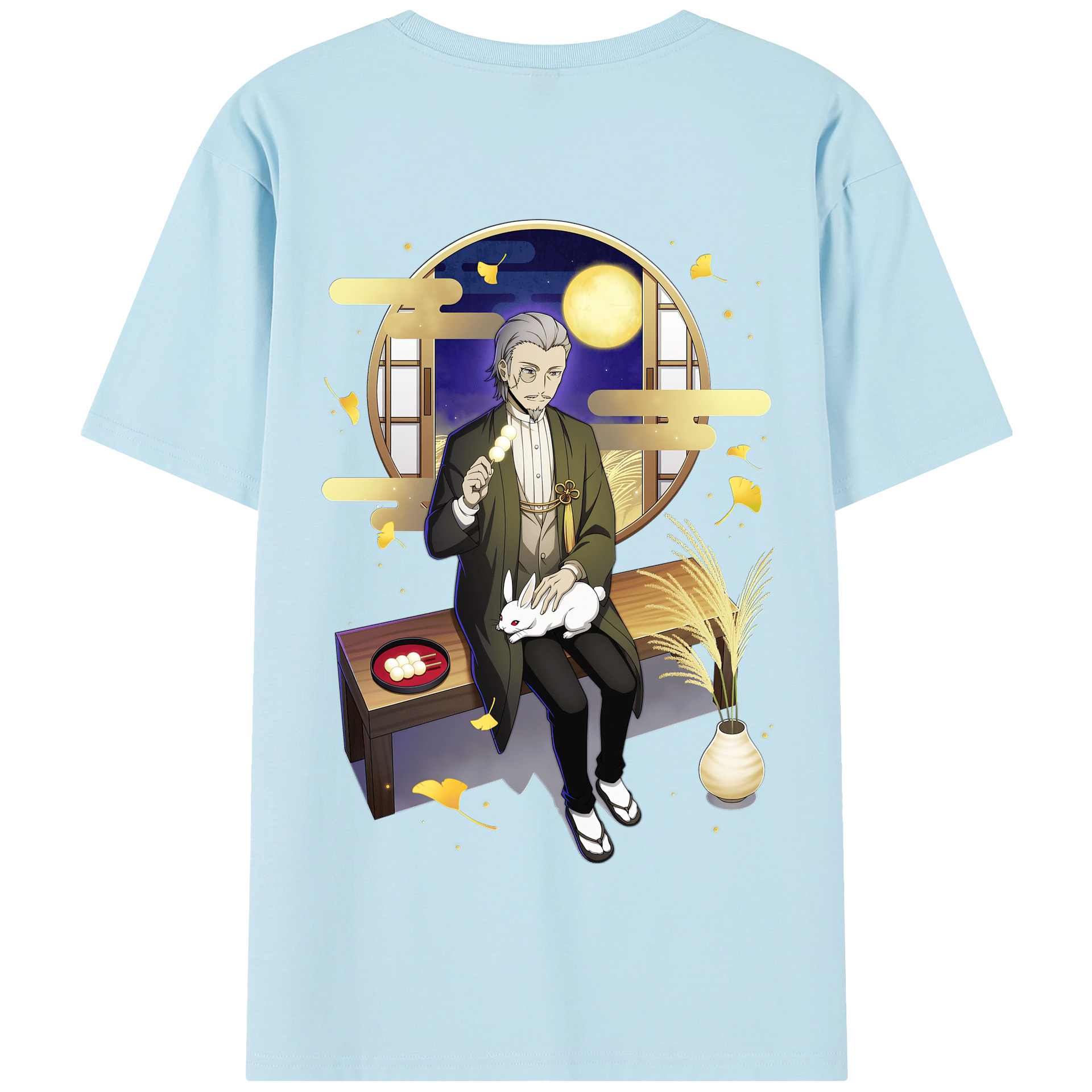 （画像用） 文豪ストレイドッグス Bungo Stray Dogs 綿100％半袖Tシャツ（背面プリント）